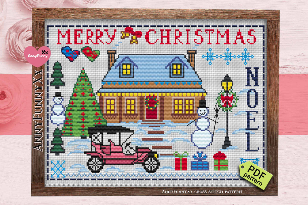 Primitive. Christmas 2 - PDF Cross Stitch Pattern