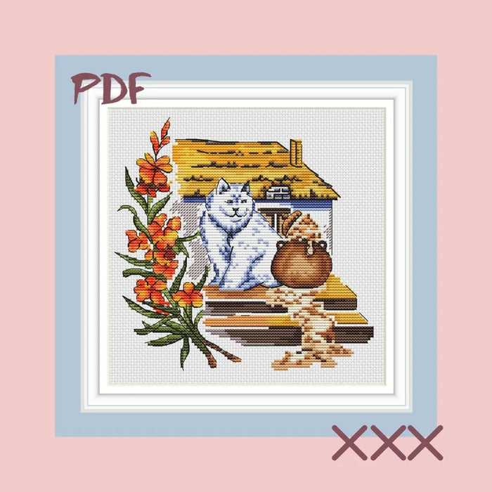 Cat - PDF Cross Stitch Pattern