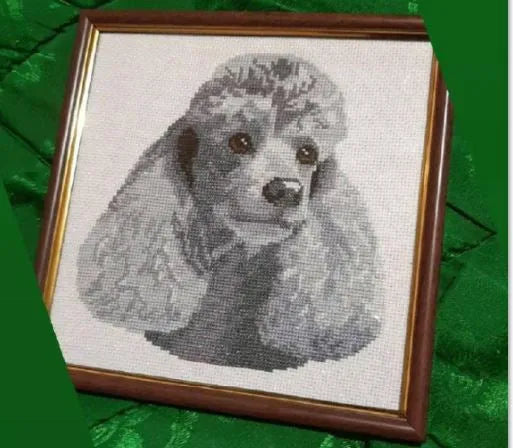 Silver Poodle - PDF Cross Stitch Pattern