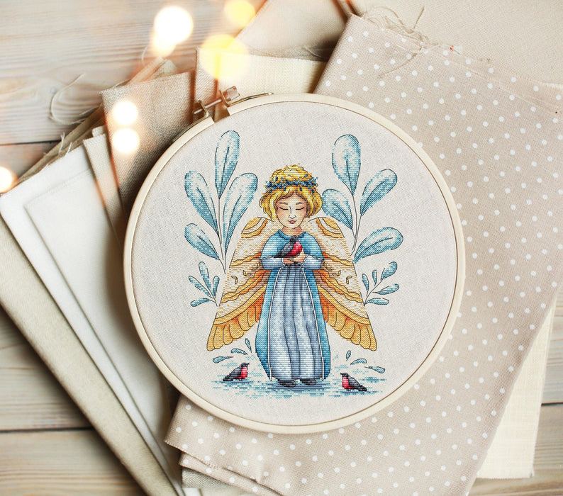 Young Angel - PDF Cross Stitch Pattern - Wizardi