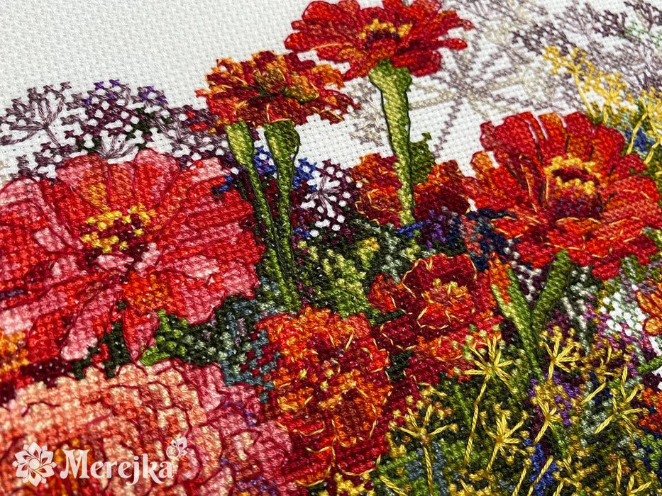 Zinnia and Dill K-210A Counted Cross-Stitch Kit - Wizardi