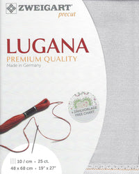 Zweigart Precut Lugana 25 count Silvery Moon 3835/7011 - Wizardi