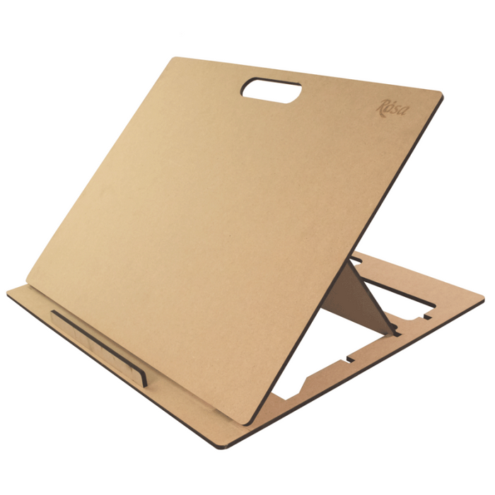 Rosa Studio B3 Adjustable Desk Tablet Easel with handle. 21.65*0.98*18.9 inches. MDF.