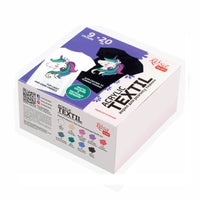 Rosa Talent UNICORN Textile Acrylic Paint Set 9 pastel colors (0.68 oz)
