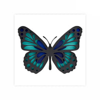 Rosa Talent Butterfly 3D Painting on Primed Fiberboard Set. Create Your DIY Decoration. 4 Layers. 6.69*6.69 inches.