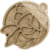 Bead organizer with transparent cover FLZB-032