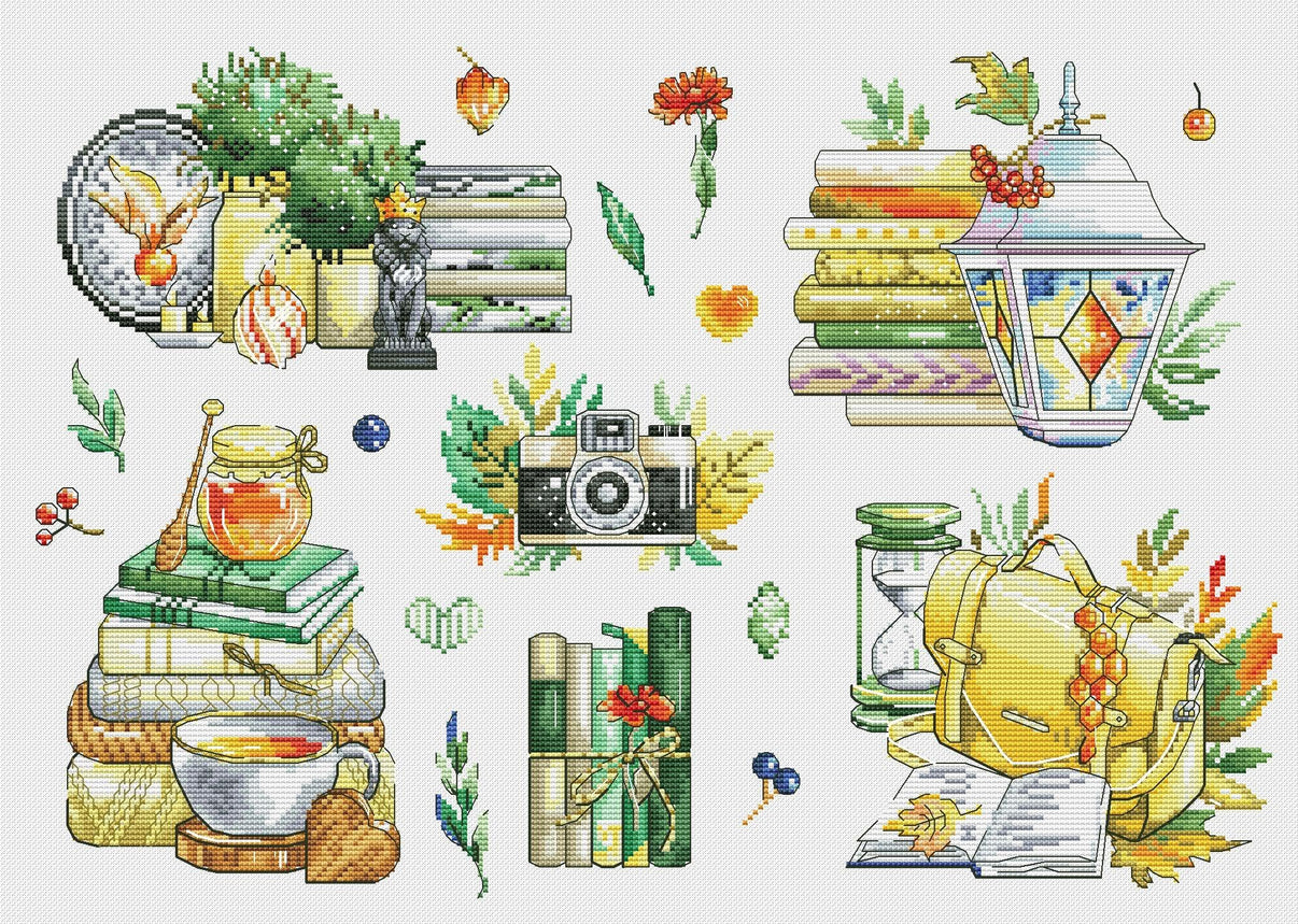 A Honey Sampler - PDF Cross Stitch Pattern - Wizardi