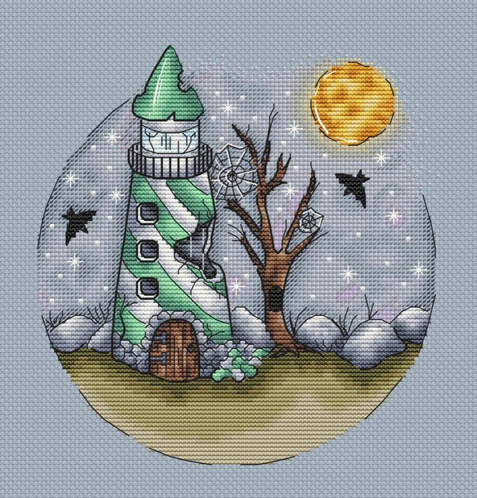 Abandoned Lighthouse - PDF Cross Stitch Pattern - Wizardi