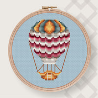 Air Balloon 6 - PDF Counted Cross Stitch Pattern - Wizardi