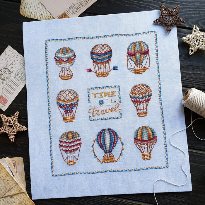 Air Balloons - PDF Counted Cross Stitch Pattern - Wizardi