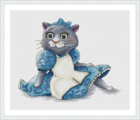 Alice Cat. Alice in Wonderland. - PDF Cross Stitch Pattern - Wizardi