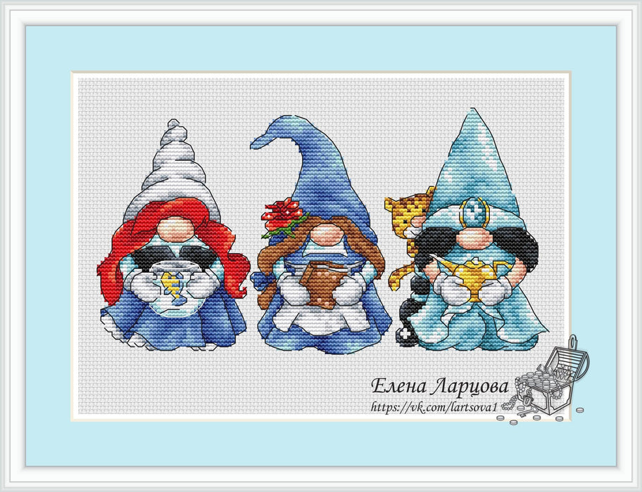 Alladin Dwarfs - PDF Cross Stitch Pattern - Wizardi