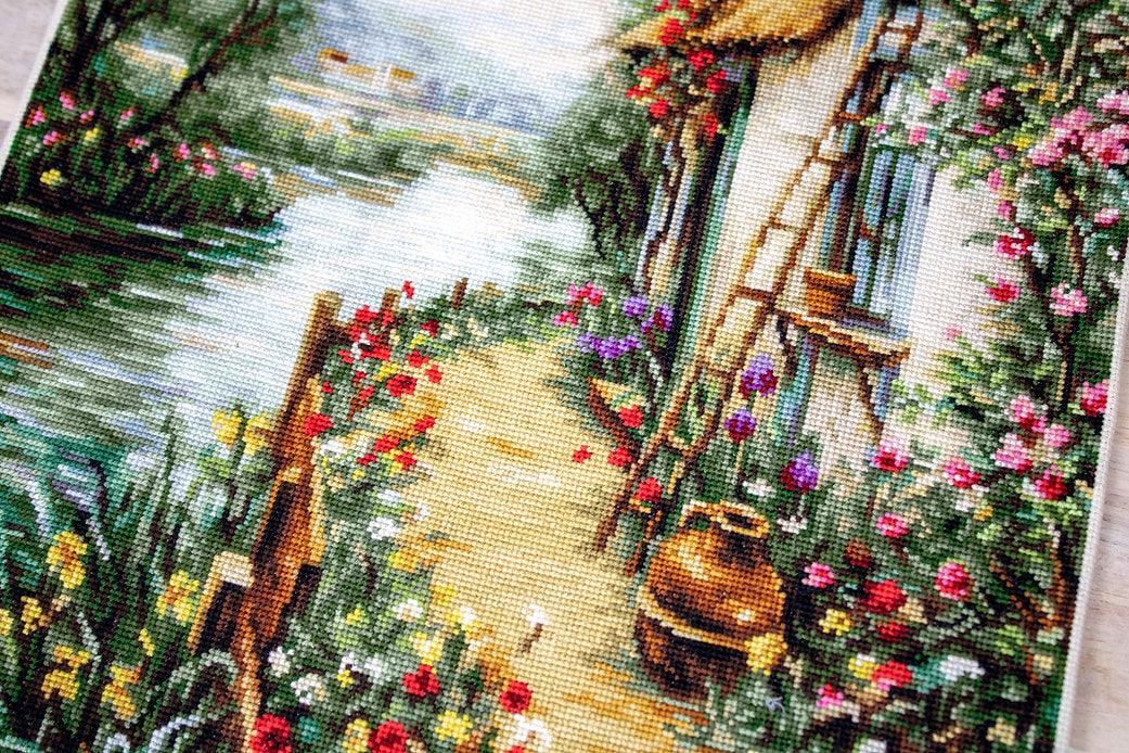 Along the River B581L Counted Cross-Stitch Kit - Wizardi