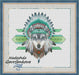 Amerindian Wolf - PDF Counted Cross Stitch Pattern - Wizardi