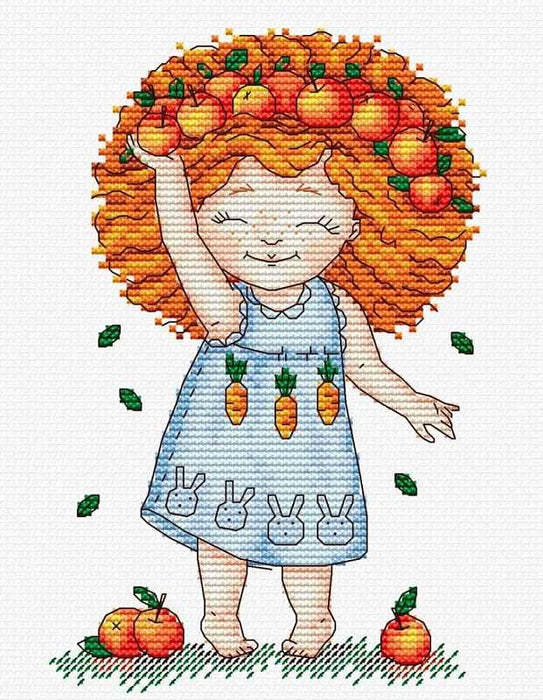 Apples M-141 / SM-141 Counted Cross-Stitch Kit - Wizardi