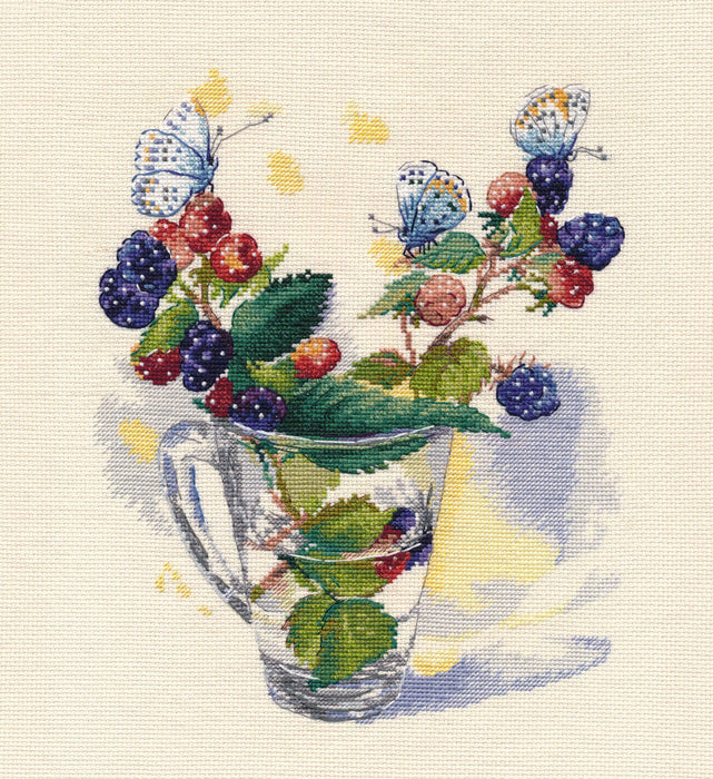 August Bouquet 1359 Counted Cross Stitch Kit - Wizardi