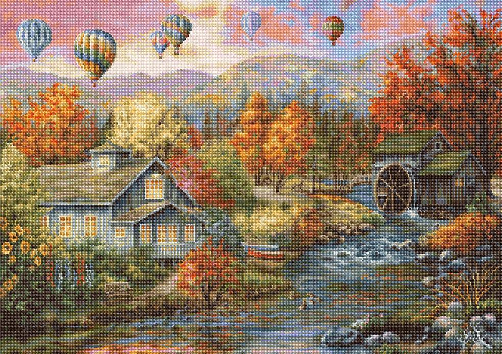 Autumn Creek Mill B616L Counted Cross-Stitch Kit - Wizardi