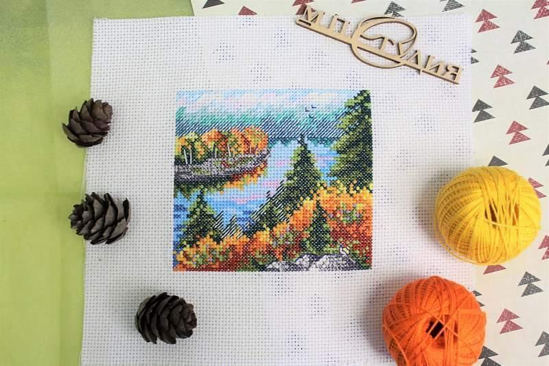 Autumn Forest SM-615 Counted Cross-Stitch Kit - Wizardi