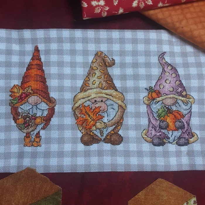 Autumn Harvest Dwarfs - PDF Cross Stitch Pattern - Wizardi