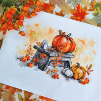 Autumn Harvest - PDF Cross Stitch Pattern - Wizardi