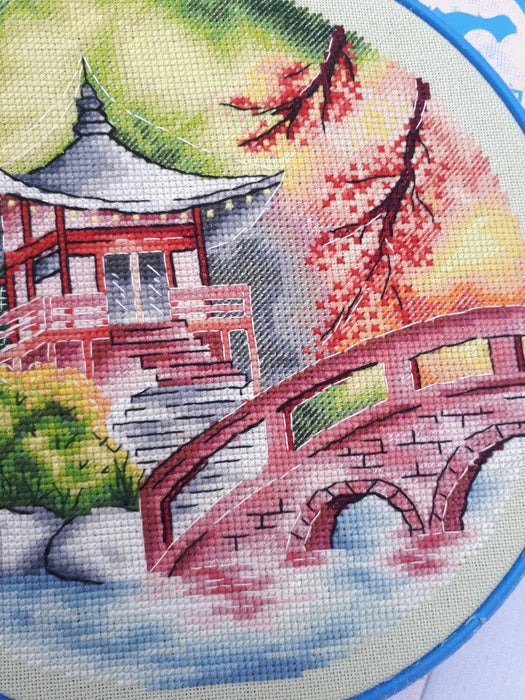 Autumn in Japan - PDF Cross Stitch Pattern - Wizardi