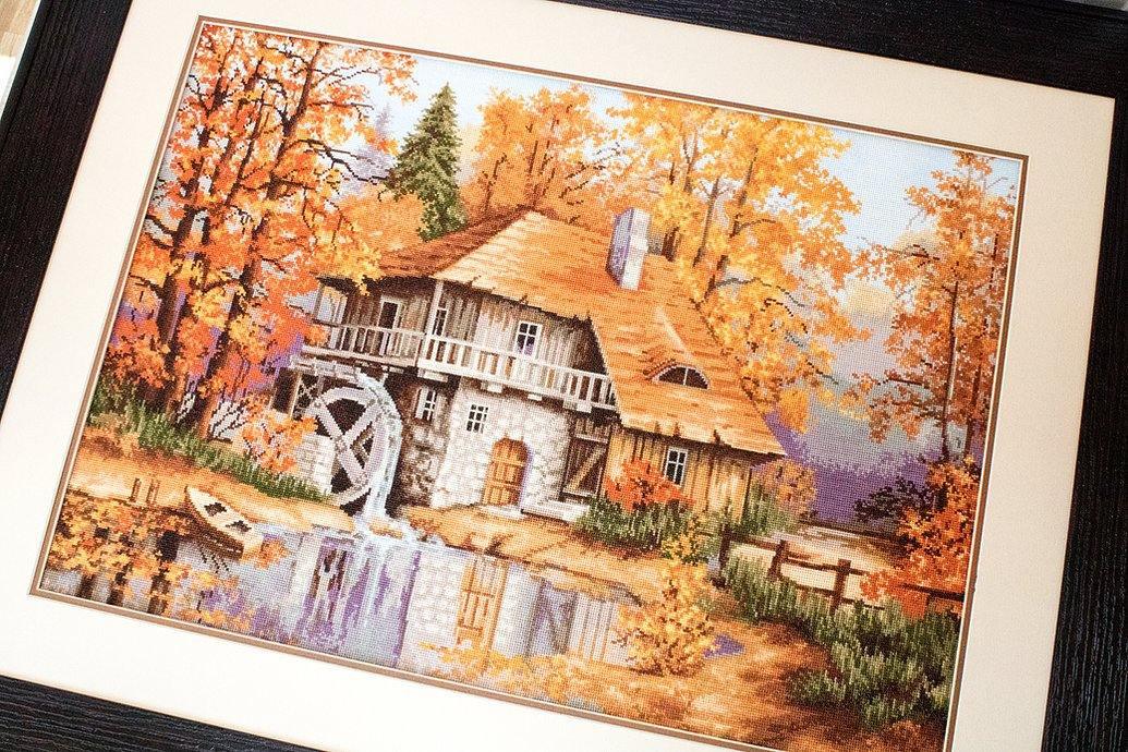 Autumn Landscape B481L Counted Cross-Stitch Kit - Wizardi