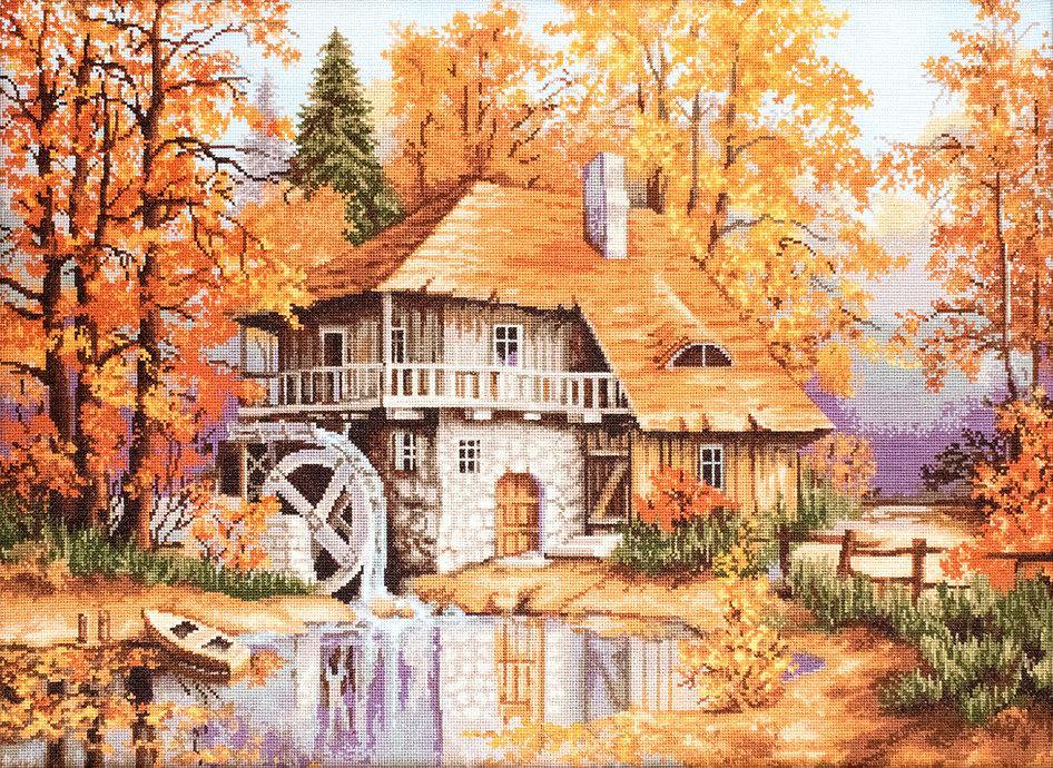 Autumn Landscape B481L Counted Cross-Stitch Kit - Wizardi