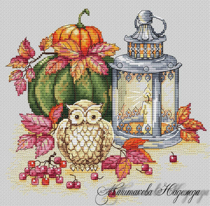 Autumn Lights - PDF Cross Stitch Pattern - Wizardi