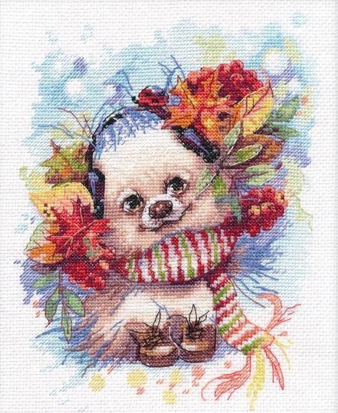 Autumn melody 1163 Counted Cross Stitch Kit - Wizardi