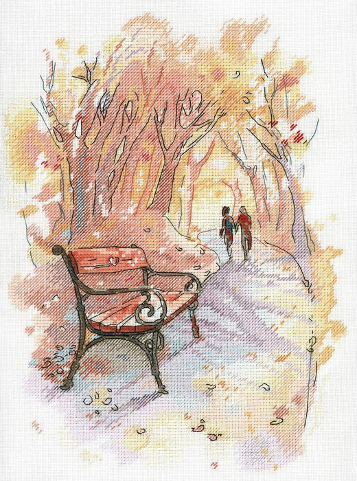 Autumn Promenade SA-003 Cross-stitch kit - Wizardi