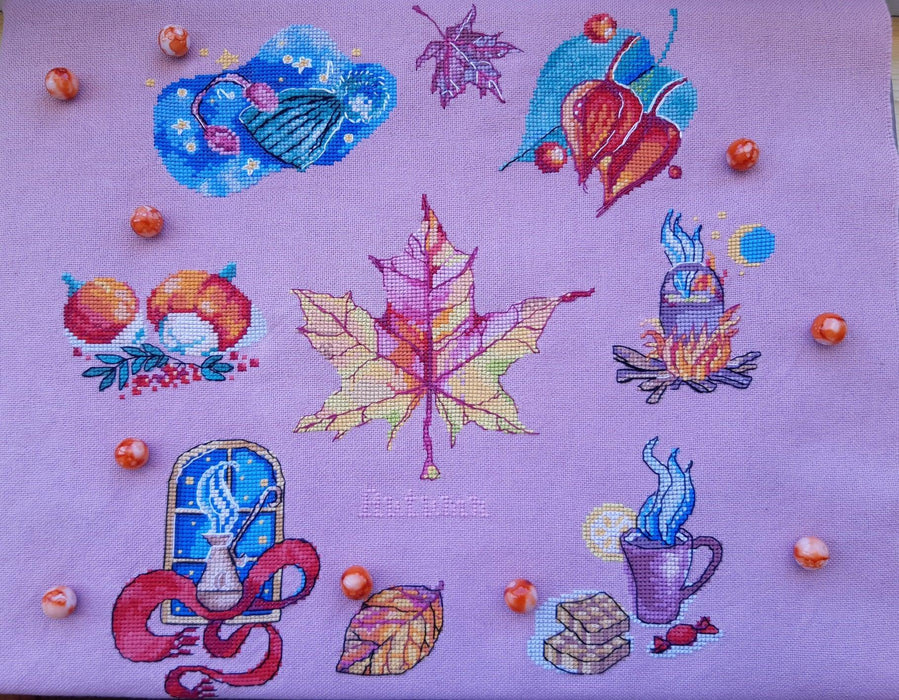 Autumn Sampler - PDF Cross Stitch Pattern - Wizardi