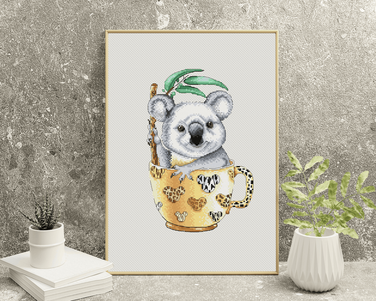 Baby Koala - PDF Cross Stitch Pattern - Wizardi