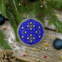 Bead embroidery kit on a plastic base FLPL-052 - Wizardi