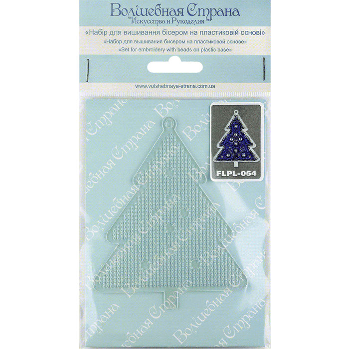 Bead embroidery kit on a plastic base FLPL-054 - Wizardi