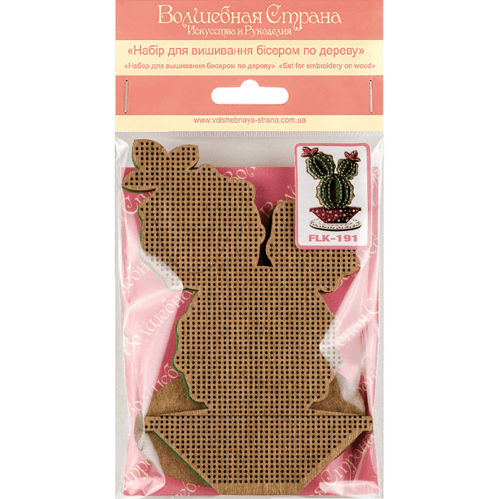 Bead embroidery kit on wood FLK-191 - Wizardi