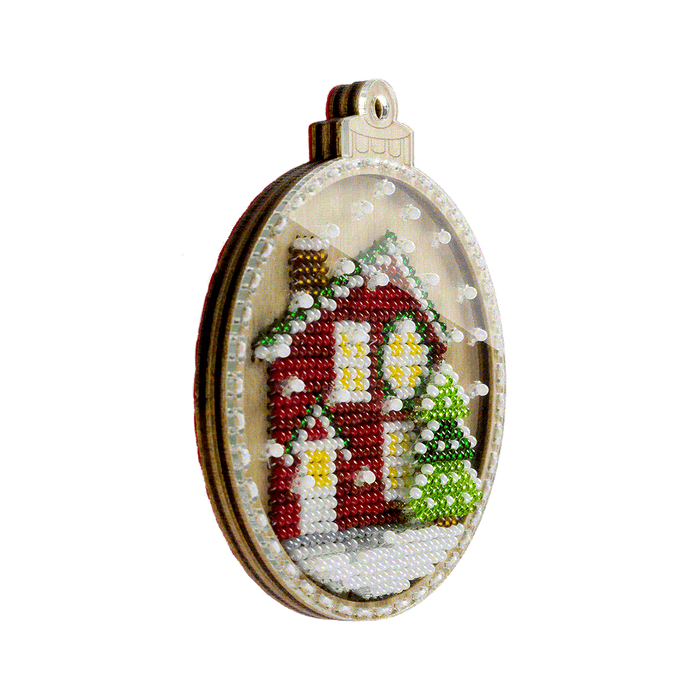 Bead embroidery kit on wood FLK-369 - Wizardi