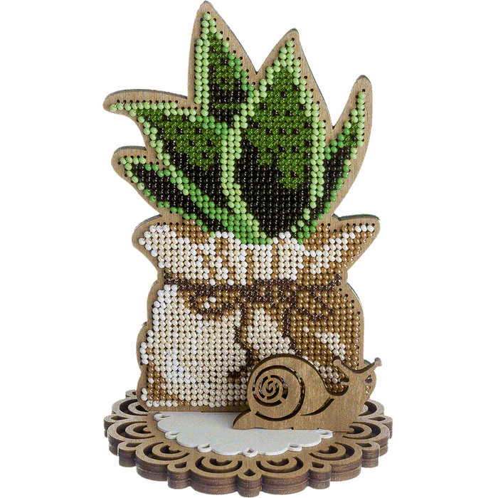 Bead embroidery kit on wood FLK-409 - Wizardi