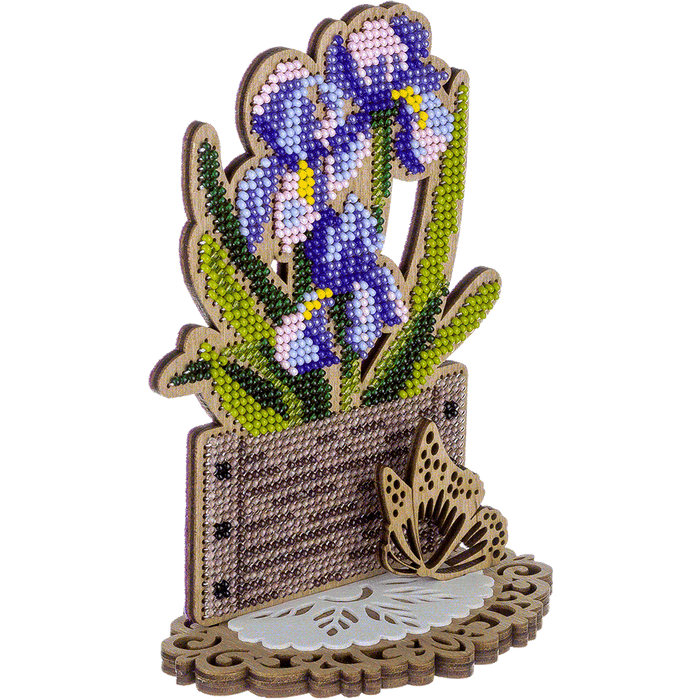 Bead embroidery kit on wood FLK-412 - Wizardi