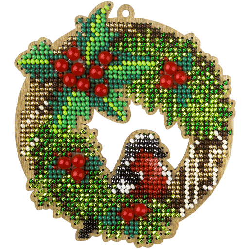 Bead embroidery kit on wood FLK-440 - Wizardi