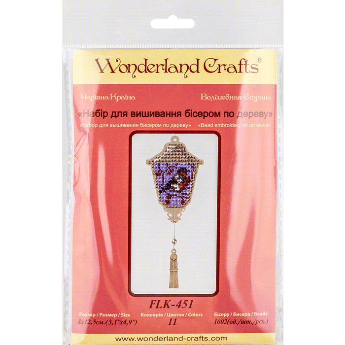 Bead embroidery kit on wood FLK-451 - Wizardi