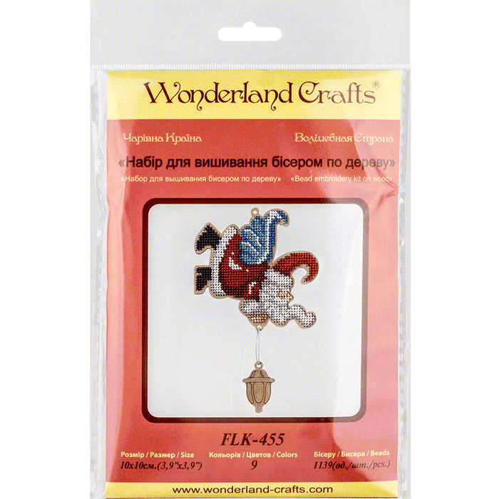 Bead embroidery kit on wood FLK-455 - Wizardi