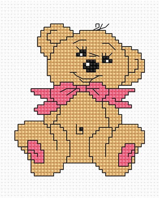 Bear B087L Counted Cross-Stitch Kit - Wizardi