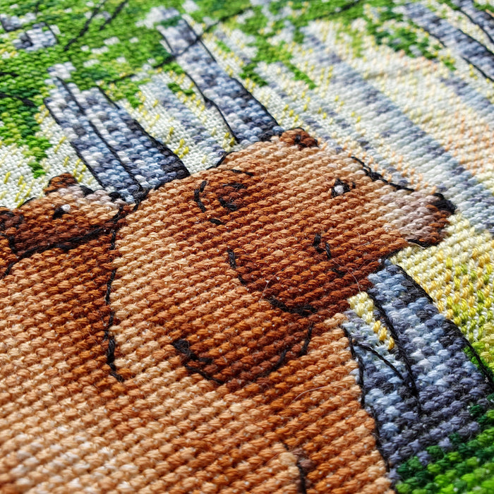 Bear Cross stitch pattern Woodland animal Cross Stitch pdf Modern cross stitch pattern Baby cross stitch Counted cross stitch Nursery Nature - Wizardi