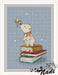 Bear on Books - PDF Cross Stitch Pattern - Wizardi