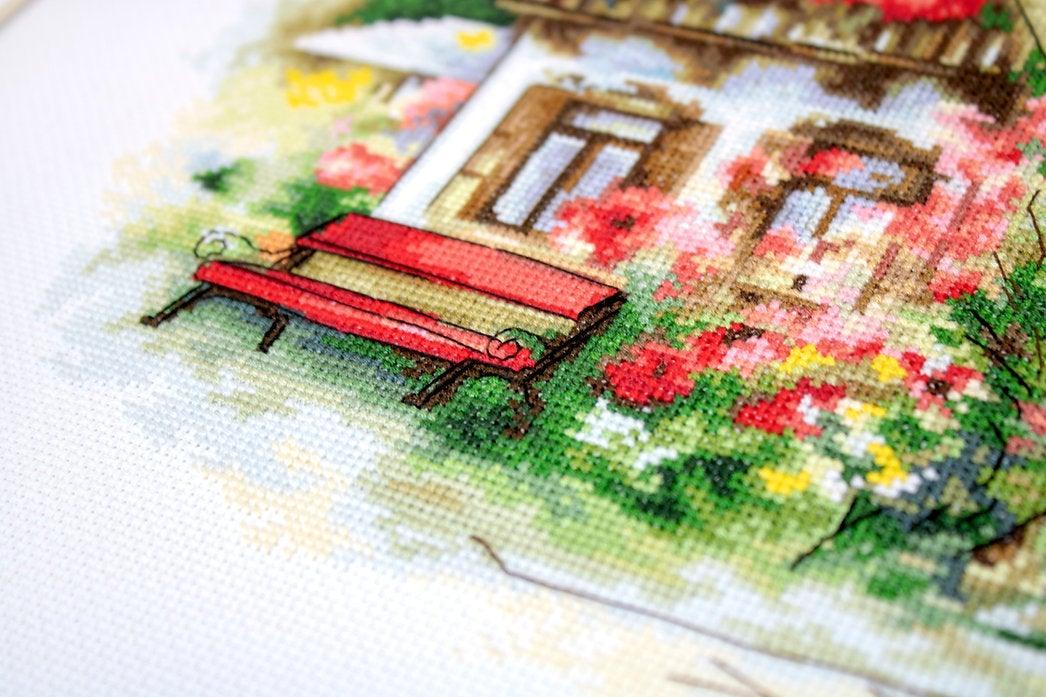 Beautiful Country House BU4005L Counted Cross-Stitch Kit - Wizardi