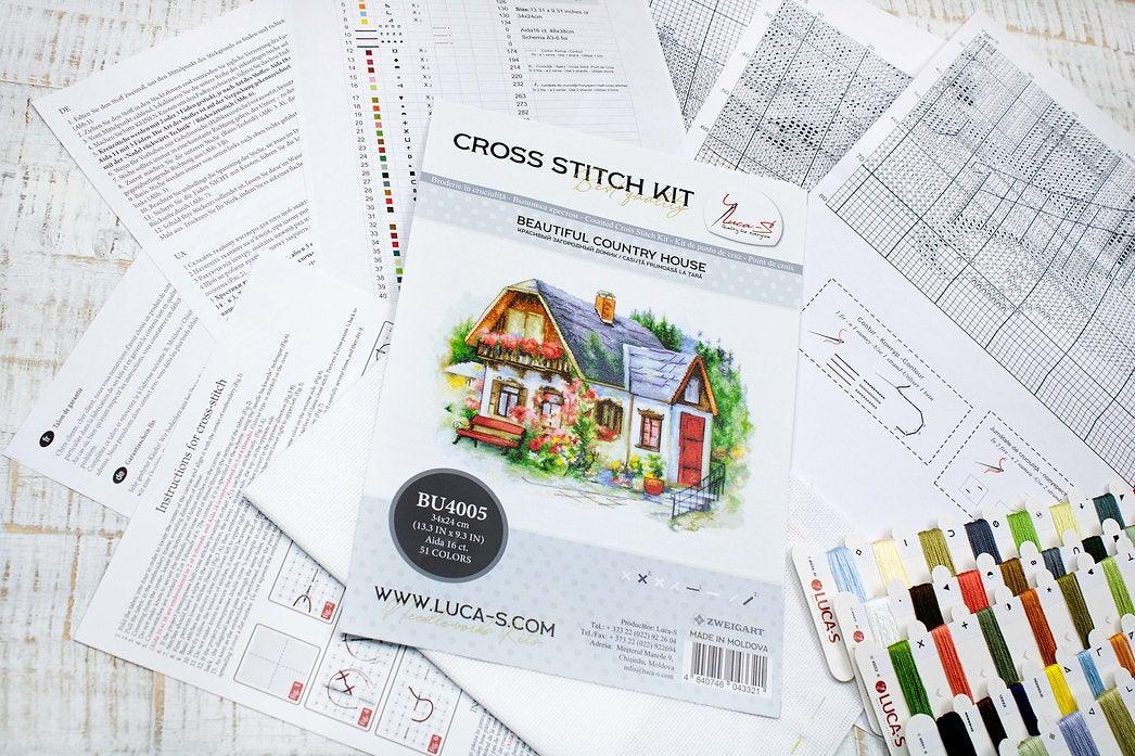 Beautiful Country House BU4005L Counted Cross-Stitch Kit - Wizardi