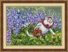 Berries with Blue Cats - PDF Cross Stitch Pattern - Wizardi