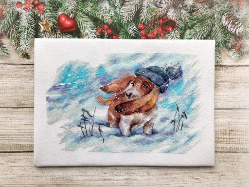 Best Friend in Winter - PDF Cross Stitch Pattern - Wizardi