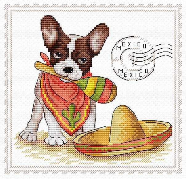 Best Friend M-069 / SM-069 Counted Cross-Stitch Kit - Wizardi