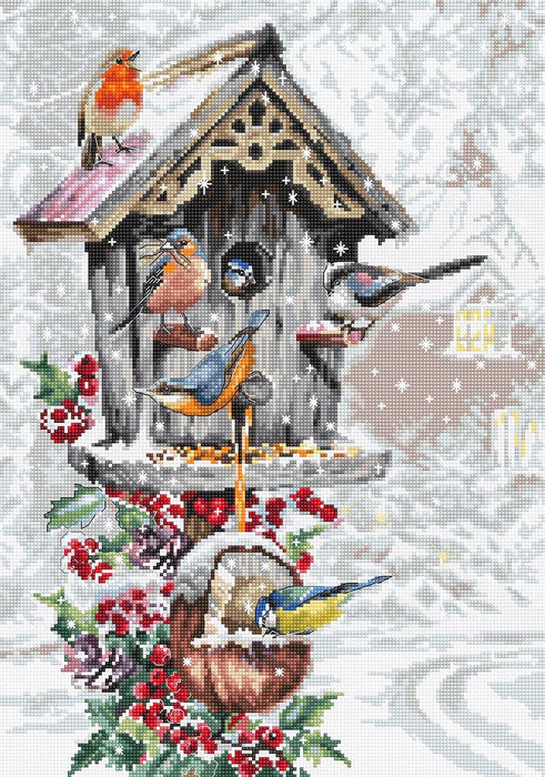 Bird House B2399L Counted Cross-Stitch Kit - Wizardi